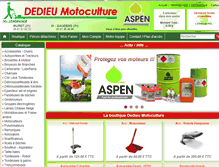 Tablet Screenshot of dedieu-motoculture.com